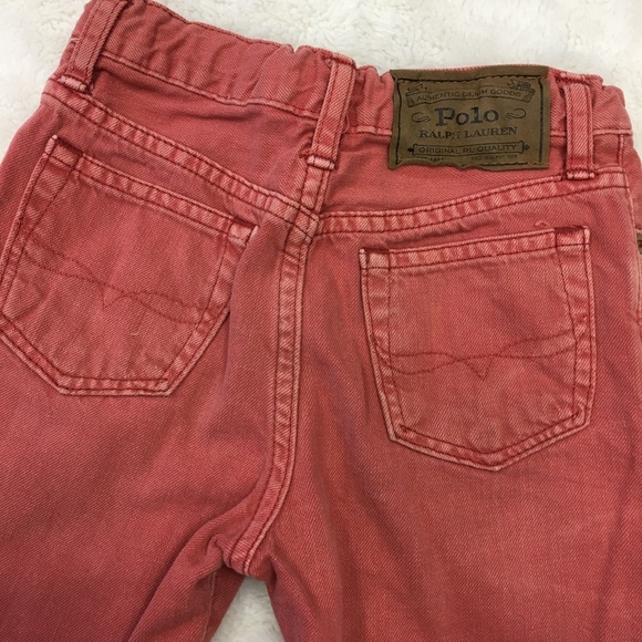 Polo Ralph Lauren Raw Hem Shorts Size 7 Brick Red - Picture 6 of 8